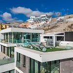 빌라 New Villa C With Priv Heated Pool, Ocean View The View Tenerife 아데제
