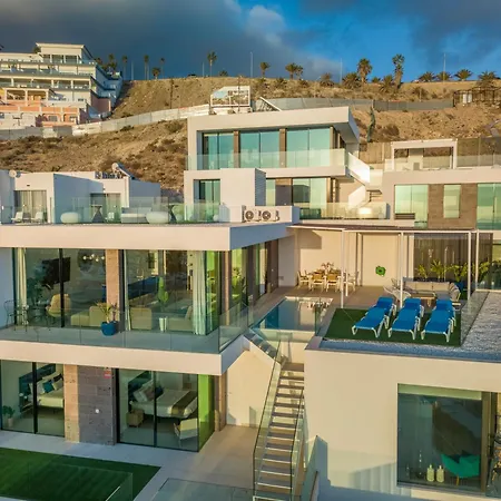 New Villa C With Priv Heated Pool, Ocean View The View Tenerife 빌라 *