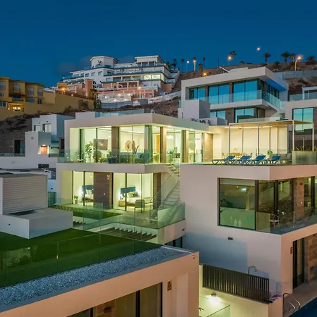 빌라 New Villa C With Priv Heated Pool, Ocean View The View Tenerife 아데제