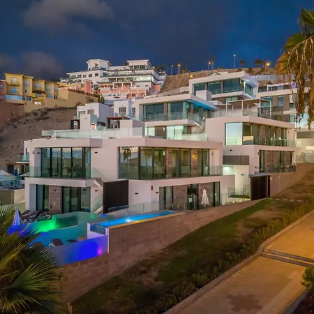 빌라 New Villa C With Priv Heated Pool, Ocean View The View Tenerife 아데제