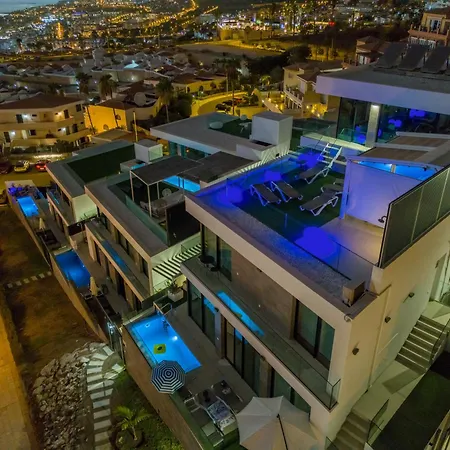 New Villa C With Priv Heated Pool, Ocean View The View Tenerife 빌라 아데제