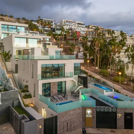 New Villa C With Priv Heated Pool, Ocean View The View Tenerife 빌라